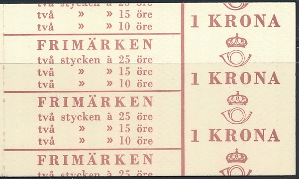 SZWECJA 1964 KRÓL SŁANIA ZESZYCIK MH 7 BA ** BCM