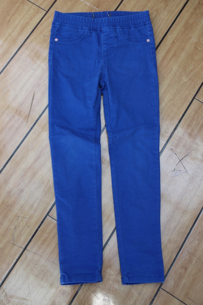 RESERVED spodnie rurki chabrowe skinny jeansy 122