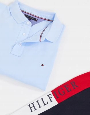 TOMMY HILFIGER KOSZULKA POLO MĘSKA Z LOGO XXL DUF