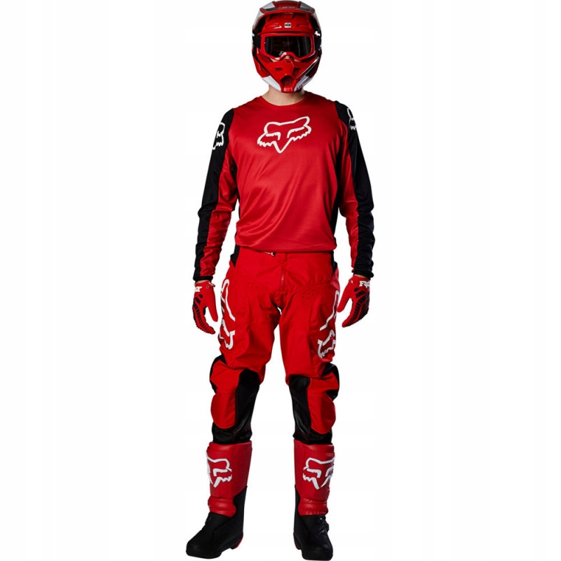 KOMPLET STRÓJ CROSS FOX 180 PRIX FLAME RED - 32/M