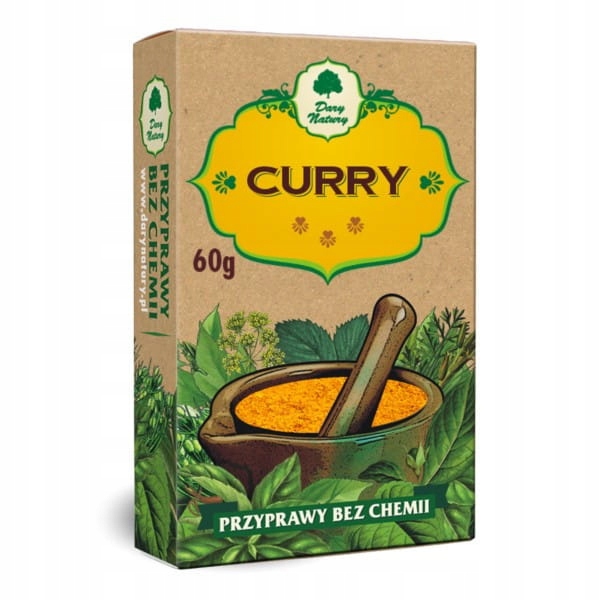 Dary Natury Curry 60G Przyprawy bez chemii