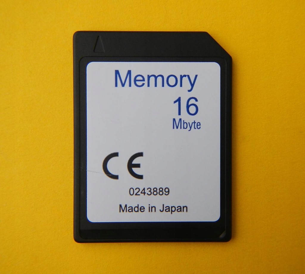 MMC 16 MB --- MultiMediaCard --- MADE IN JAPAN