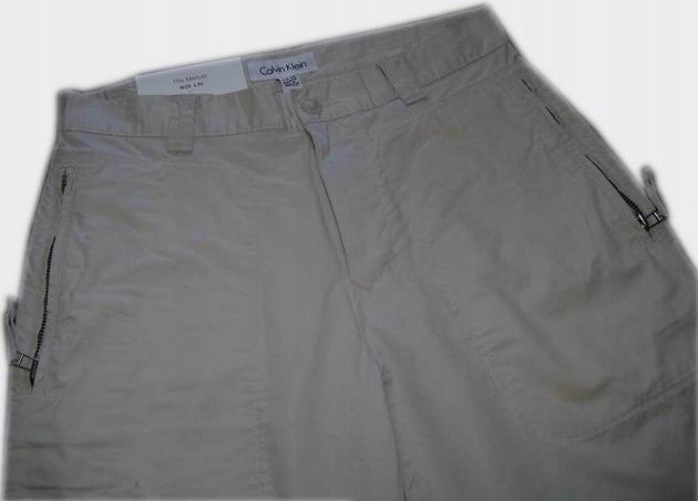 CALVIN KLEIN szerokie cienkie spodnie 30/32 ; 81cm