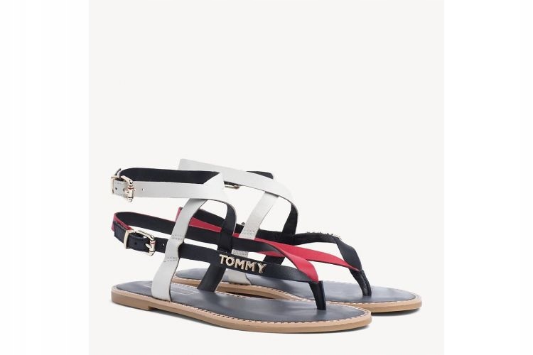 Stylowe Markowe Sandały TOMMY HILFIGER skórzane 40