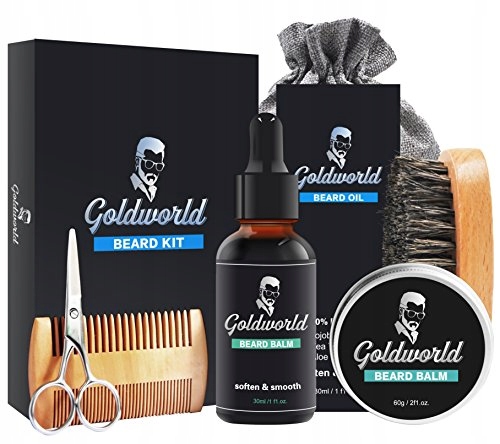 GOLDWORLD Zestaw do pielęgnacji brody