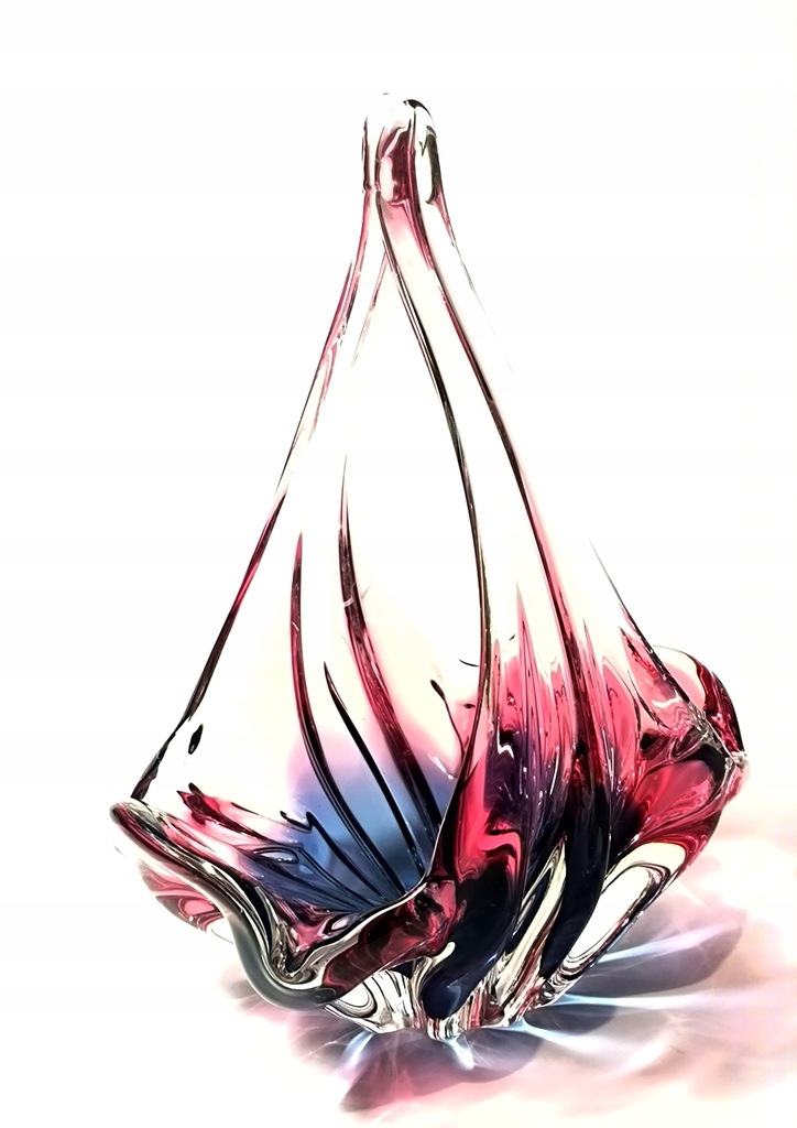 Patera Czechy Szkło Artystyczne