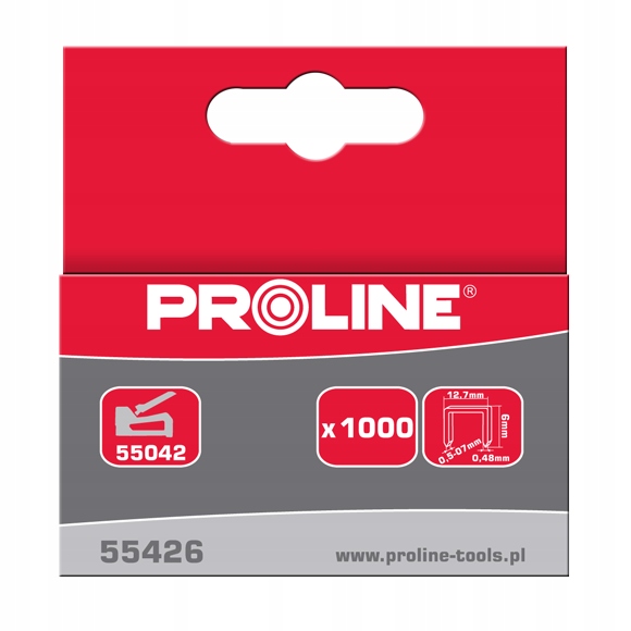 PROLINE 55428 Zszywki hartowane typ R/50 8 mm