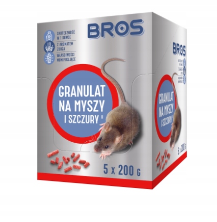 BROS 1955 GRANULAT NA MYSZY I SZCZURY 1KG