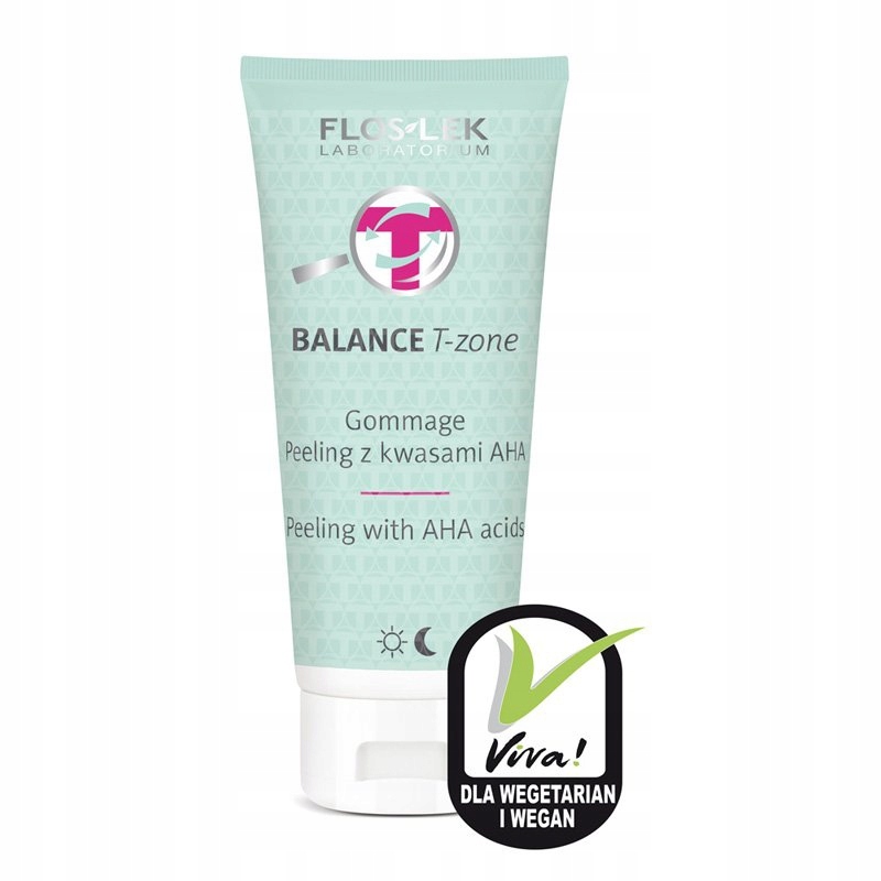 Flos-Lek BALANCE T-zone gommage peeling z kwasami