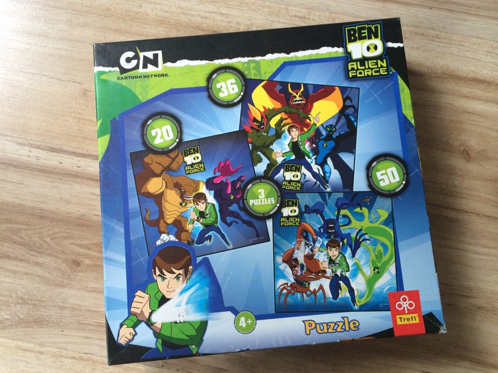 Puzzle 3 w 1 z Ben 10