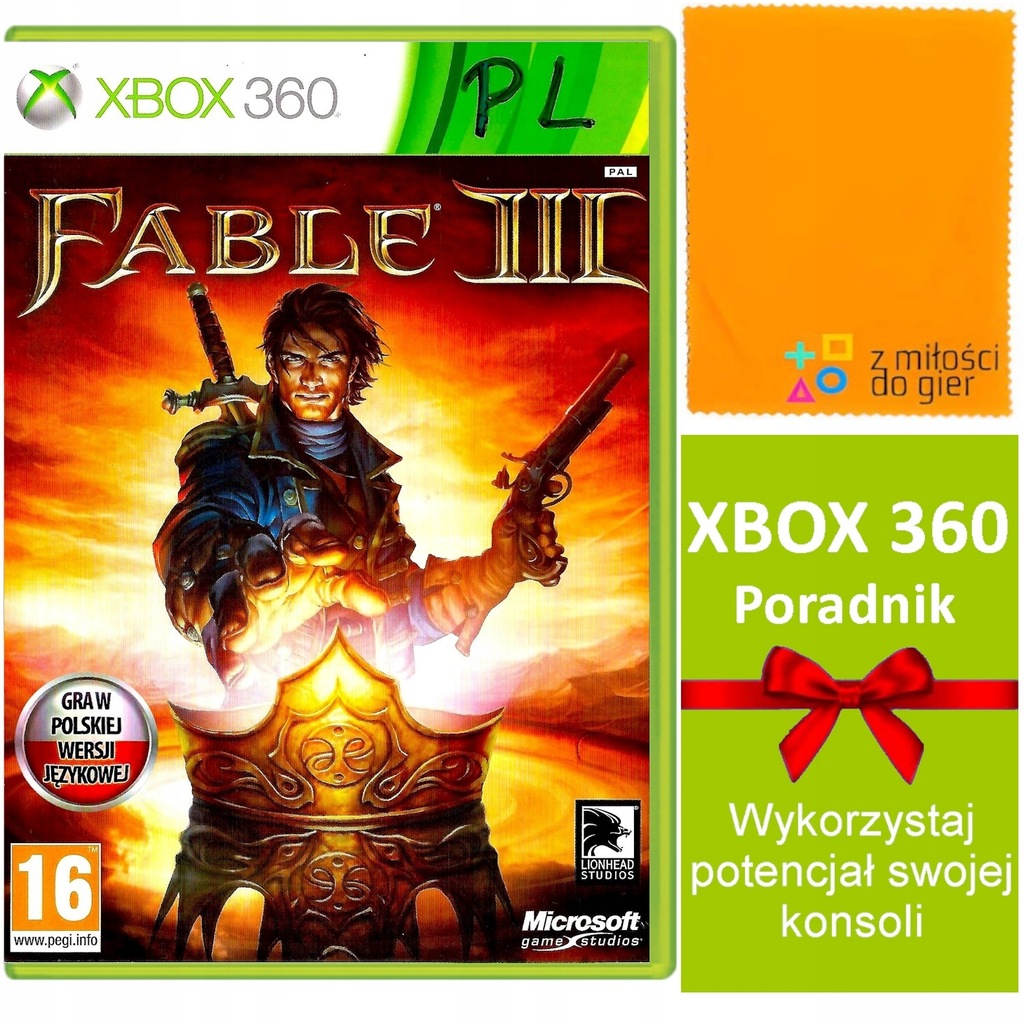 gra fantasy RPG na XBOX 360 FABLE III 3 Po Polsku PL TO JEST REWOLUCJA
