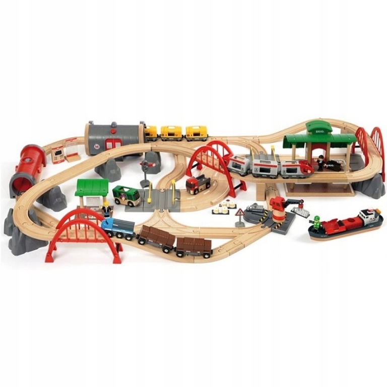 BRIO WORLD KOLEJKA DREWNIANA DELUXE 33052 ULICE