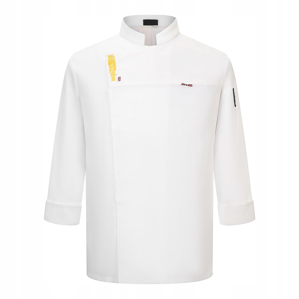 1 sztuka Unisex płaszcz szefa kuchni - XXL biały