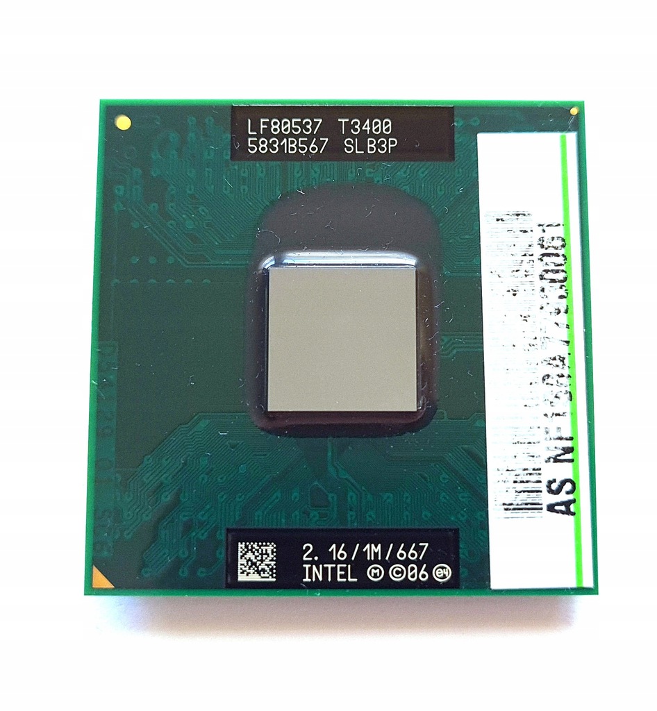 CPU Intel Pentium Dual-Core Mobile T3400 SLB3P
