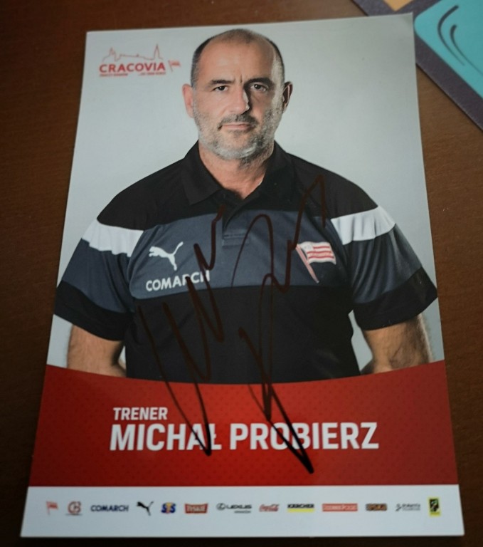 Michał Probierz - zdjęcie z autografem Cracovia