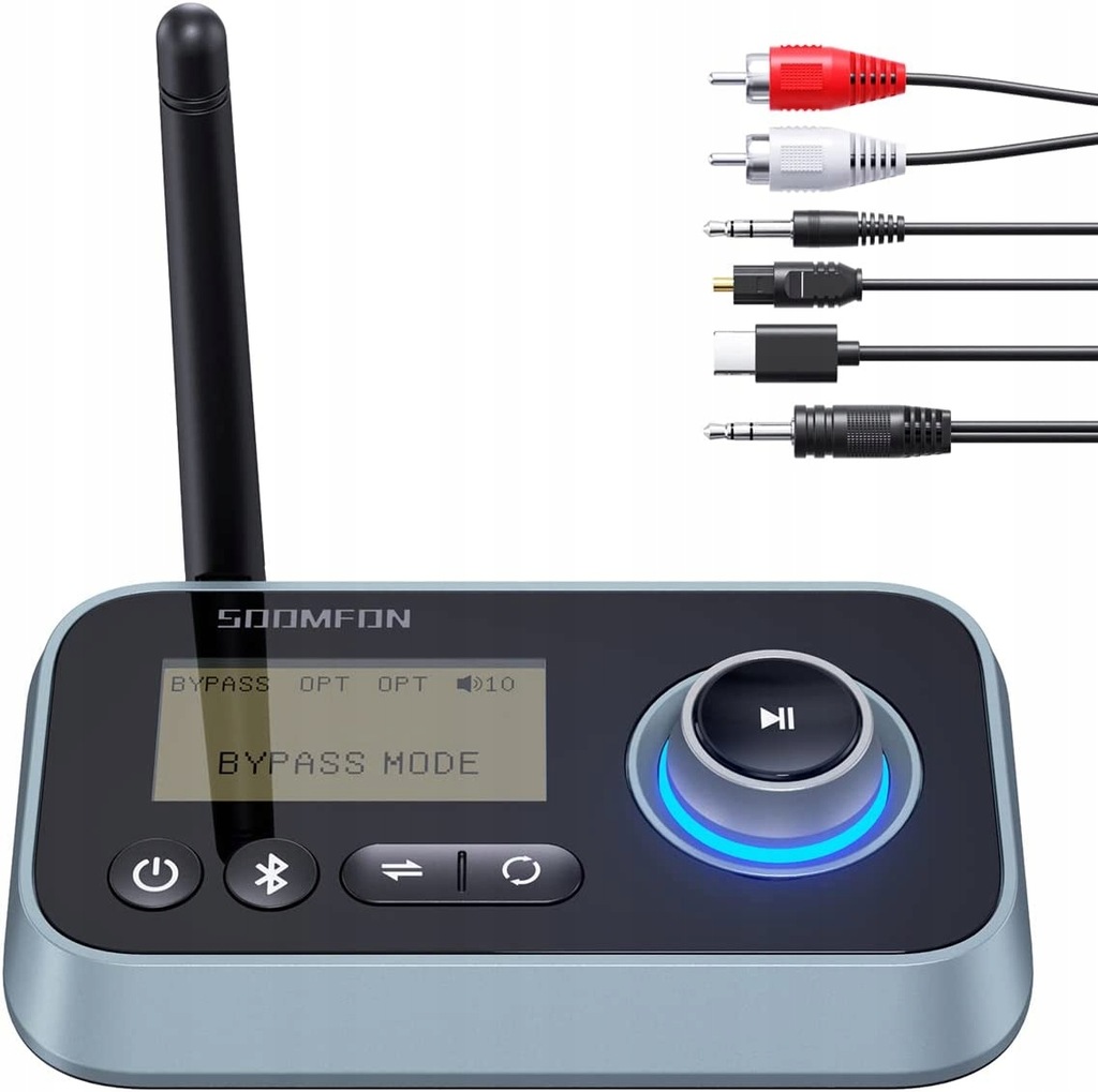 Audio adapter Bluetooth 5.0 SOOMFON do telewizora 12574552539 oficjalne archiwum Allegro