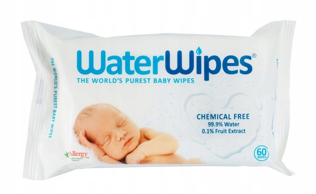 Water Wipes chusteczki nasączone czystą wodą 60szt