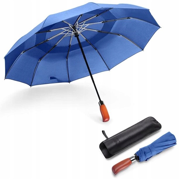 Idealna parasolka automatyczna JIGUOOR niebieska