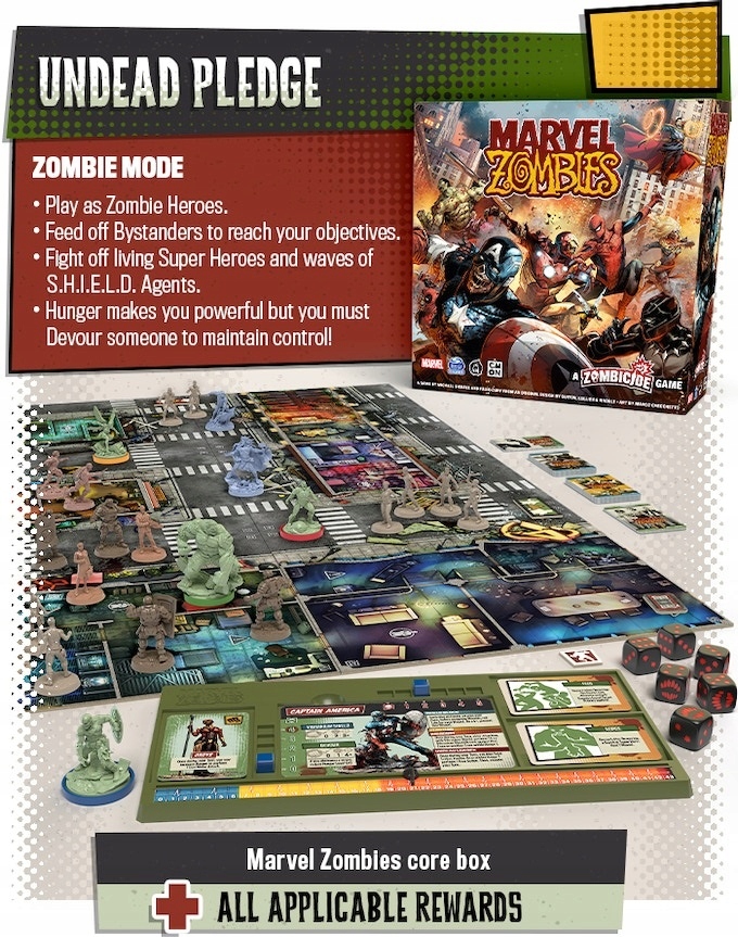 Zombicide Marvel Zombies Kikstarter Undead Pledge