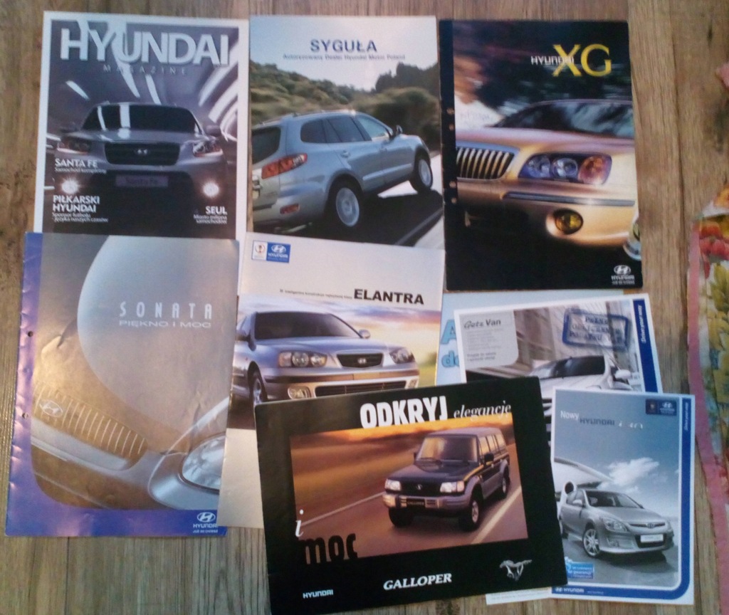 Prospekty Hyundai 2002-2007 Sonata Getz Elantra
