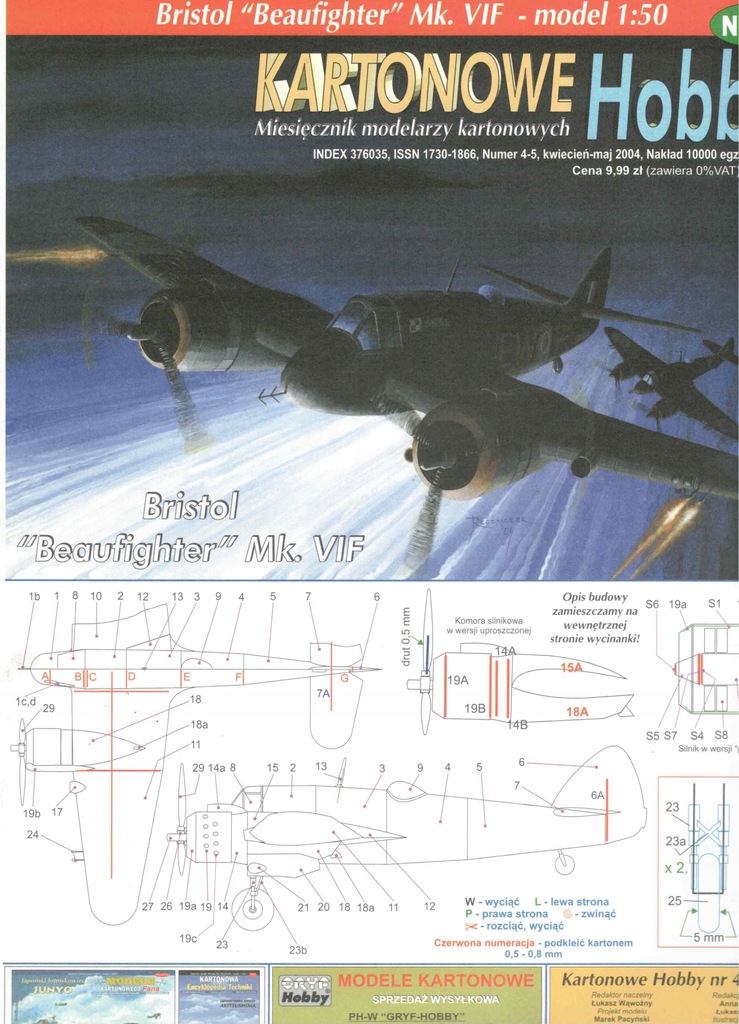 KH 4-5 Bristol BEAUFIGTER Mk.VIF3 1:50