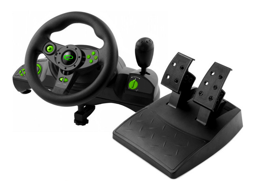 KIEROWNICA Z WIBRACJAMI PC PS3 USB + BIEGI, PEDAŁY