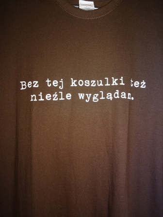 T-shirt, zabawna koszulka męska, nowa, r. L