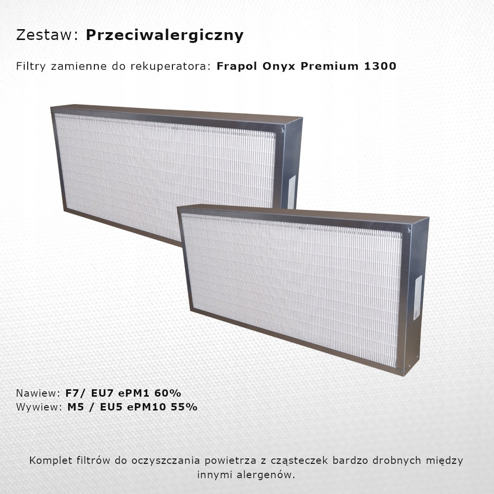 Frapol Onyx Premium 1300 zestaw przeciwalergiczny