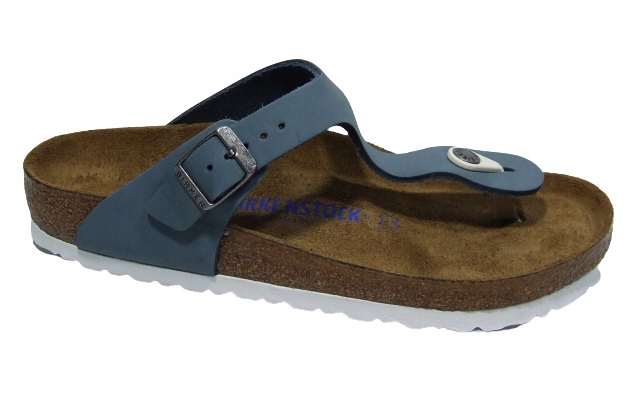 BIRKENSTOCK Gizeh BS Klapki niebieskie Roz. 39