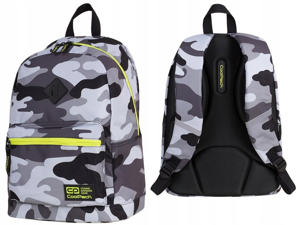 PLECAK COOLPACK CROSS CAMO YELLOW NEON MORO ŻÓŁTY