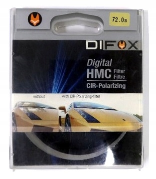 FILTR DIFOX POLARYZACYJNY DIGITAL HMC FILTER 72MM