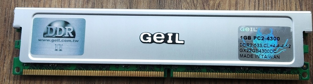 1GB DDR2 GEIL PC2-4300 533