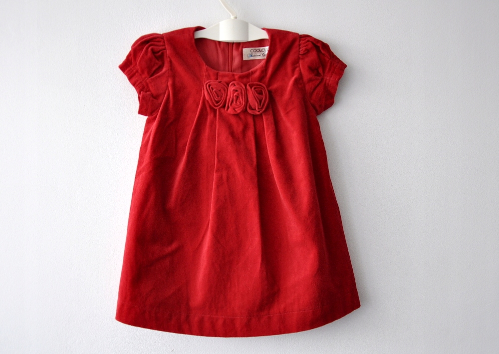 COOL CLUB PREMIUM czerwona sukienka 68cm 6-9m %%%