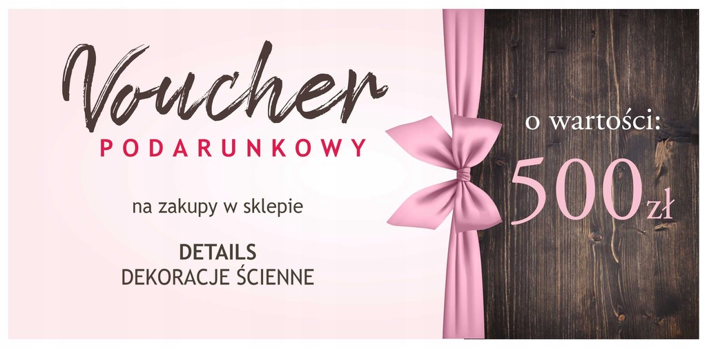 Voucher Bon podarunkowy 500zł