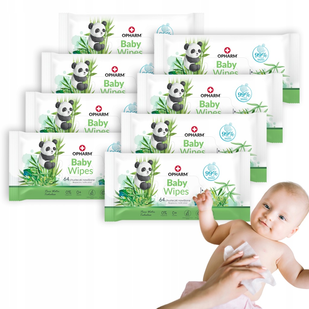 Baby Wipes Chusteczki nawilżane dla dzieci 99% Pure Water Aqua Czysta Woda