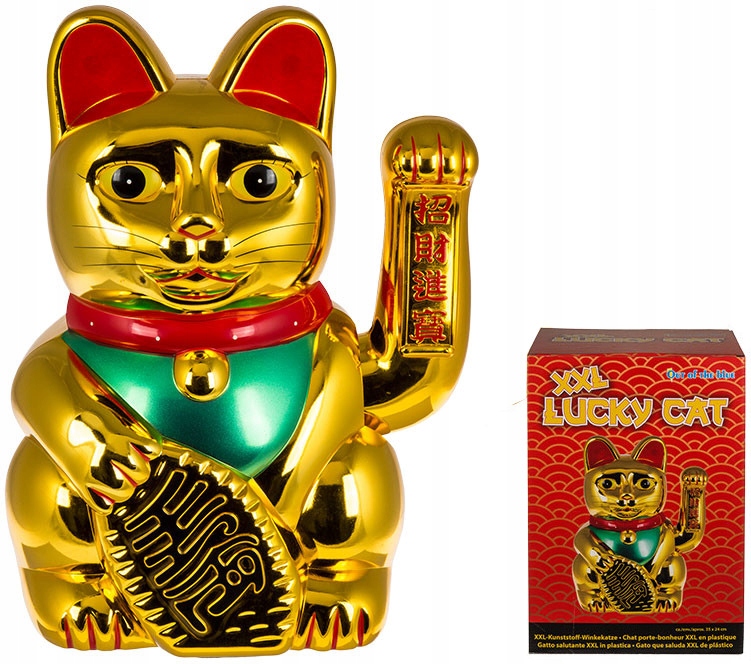 Japonski Kot Szczescia Xxl Lucky Cat Machajacy Kot 7915672931 Oficjalne Archiwum Allegro