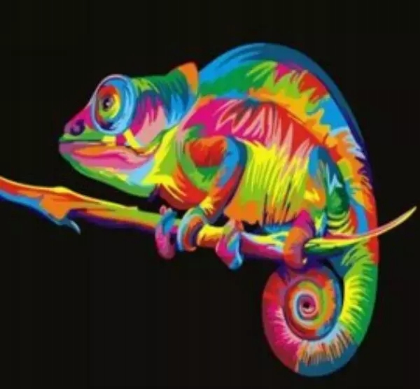 Malowanie po numerach. Kameleon 50 x 40 cm