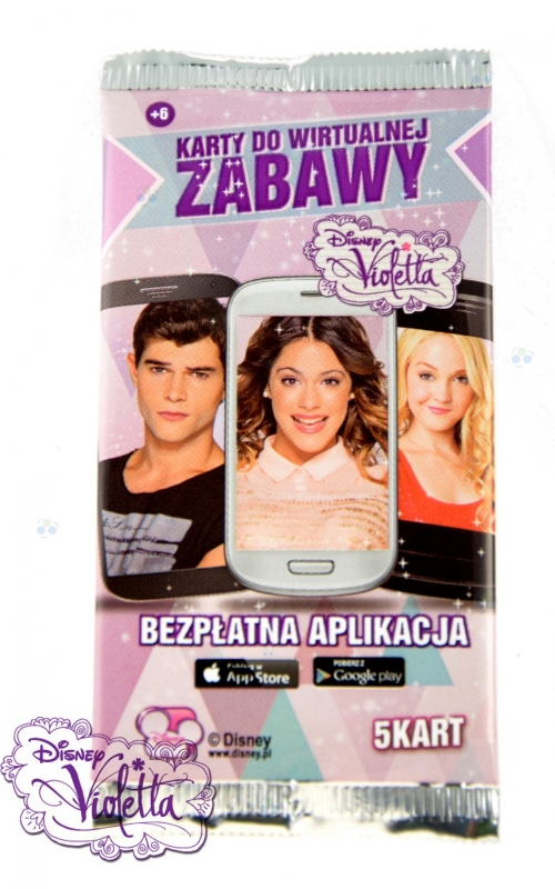 KARTY DO WIRTUALNEJ ZABAWY VIOLETTA 5 SZT. W