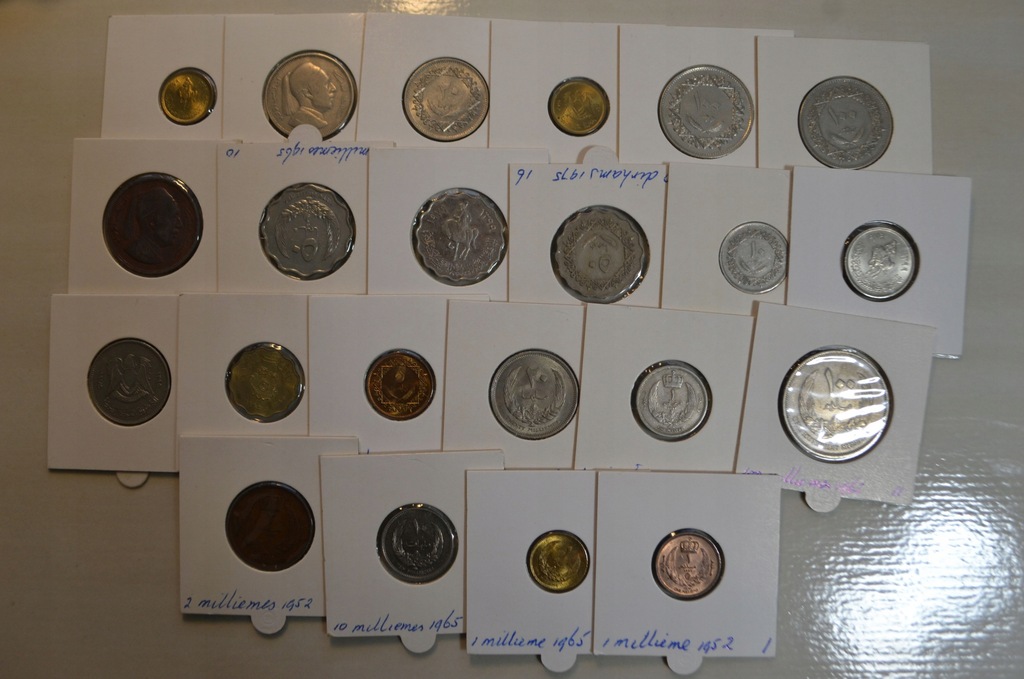 Libia Libya - miks - ciekawy zestaw 22 monet - każda inna