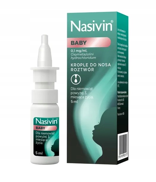 Nasivin Baby krople do nosa 0,1 mg/ml 5ml