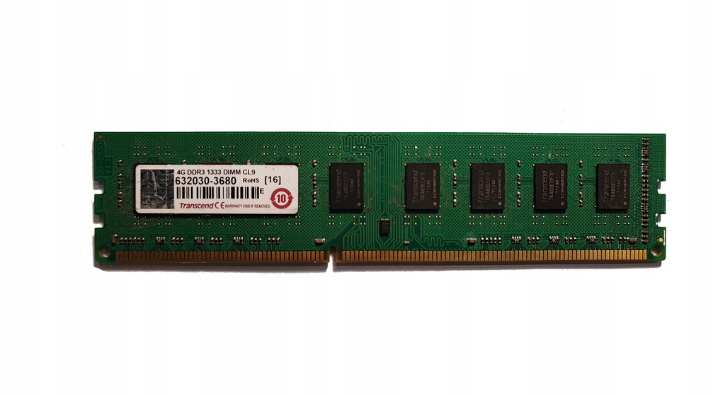 Pamięć RAM 4GB DDR3 Transcend 1333MHz