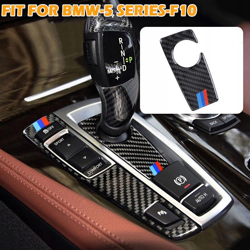 dla BMW F10 5 Series 2011-2017 2016 bon Fibre Osłona panelu skrzyni biegów