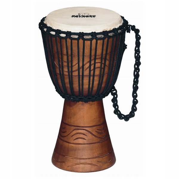 Meinl African Rope Tuned Wood Djembe, Water Rhythm