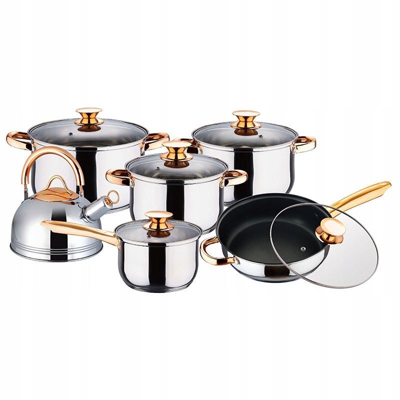 Nonstick Stainless Steel Cookware Sets Cooking Pots and Pans Set 15132419641 oficjalne