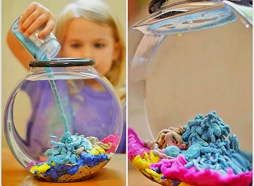 Magiczny piasek dla dzieci.Eksperymenty w domu.