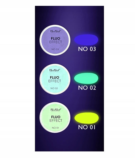 NEONAIL FLUO EFFECT PYŁEK ŚWIECĄCY W CIEMNOŚCI 3G