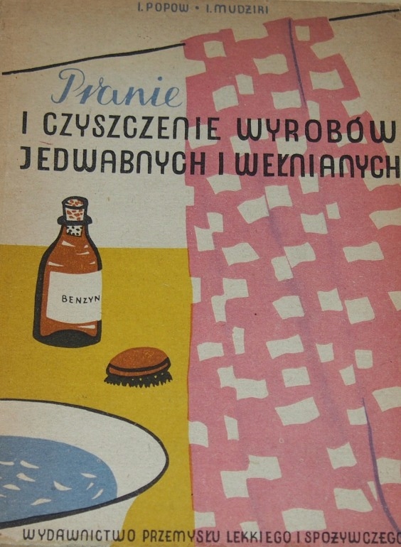 PRANIE I CZYSZCZENIE WYROBÓW JEDWABNYCH... 1955.