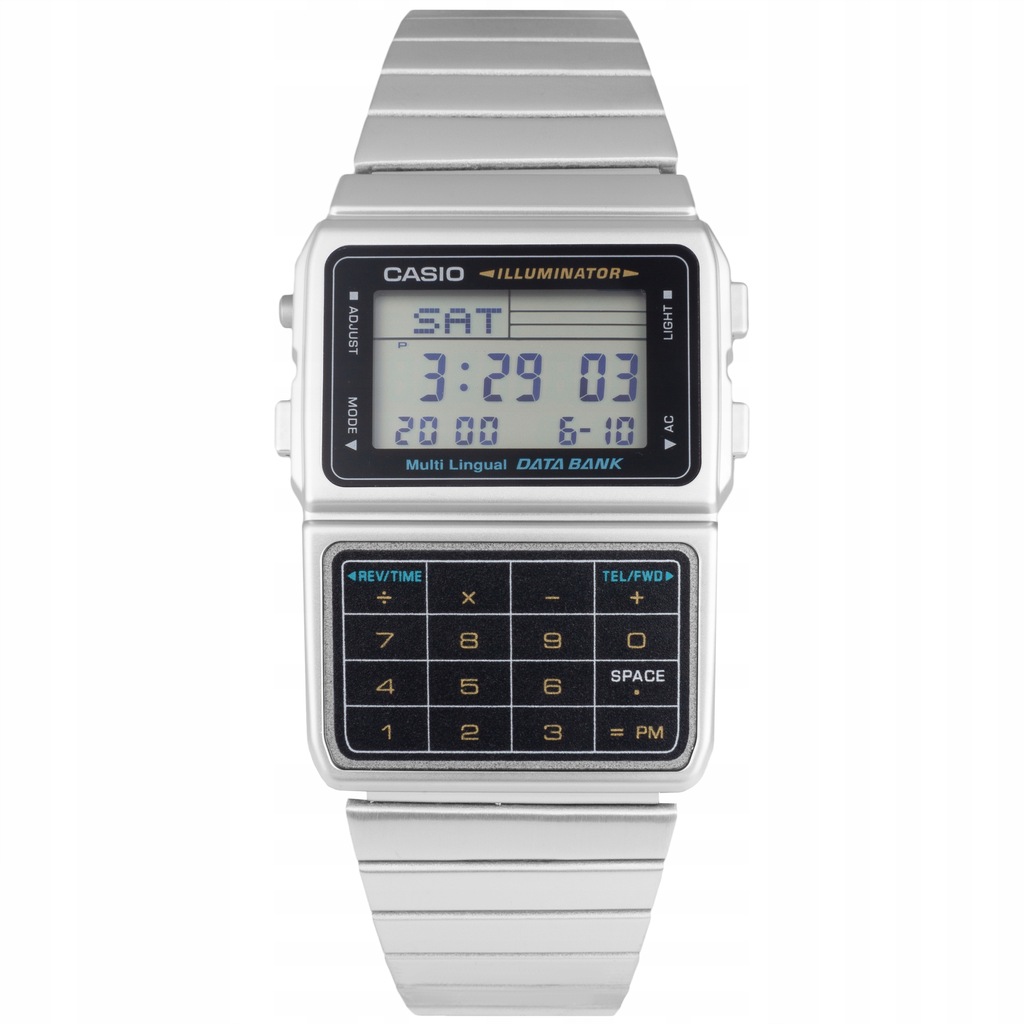 Zegarek unisex Casio DBC-611-1 Data Bank Retro