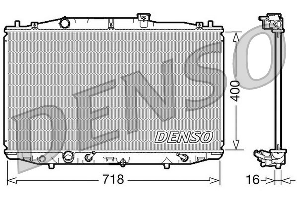 CHŁODNICA WODY DENSO DRM40024
