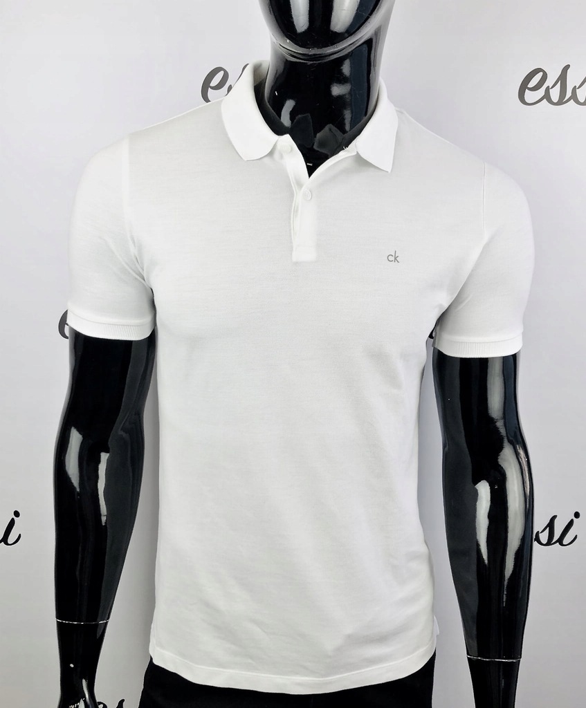 KOSZULKA POLO CALVIN KLEIN JEANS SS PIQUE POLO BIAŁA